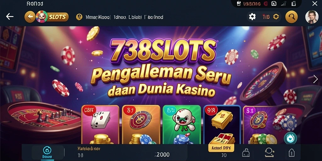 Tampilan menarik dari gameplay yang mendebarkan di 738SLOTS.