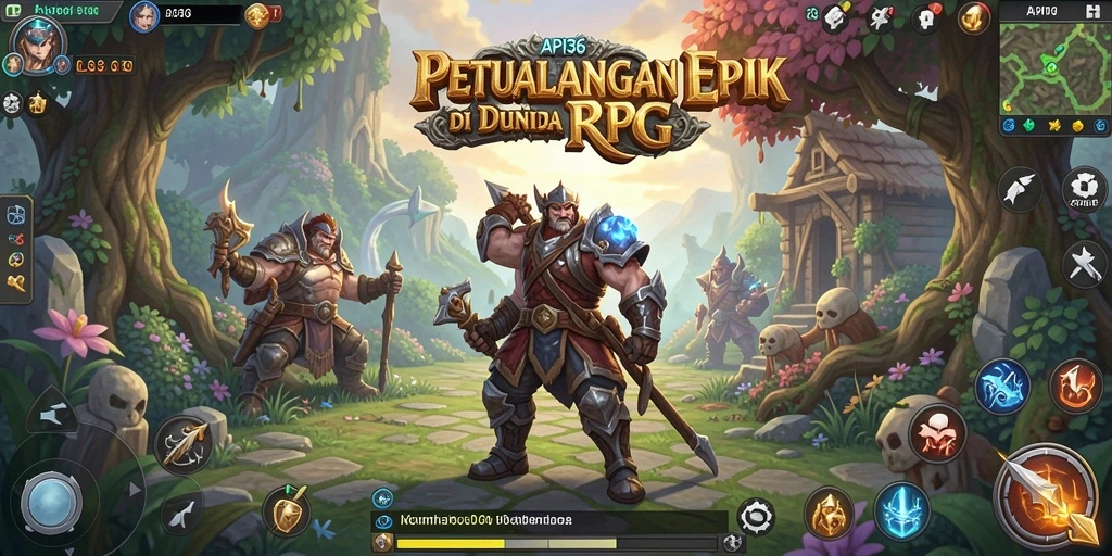 Menampilkan pertarungan epik dalam dunia RPG yang menakjubkan.
