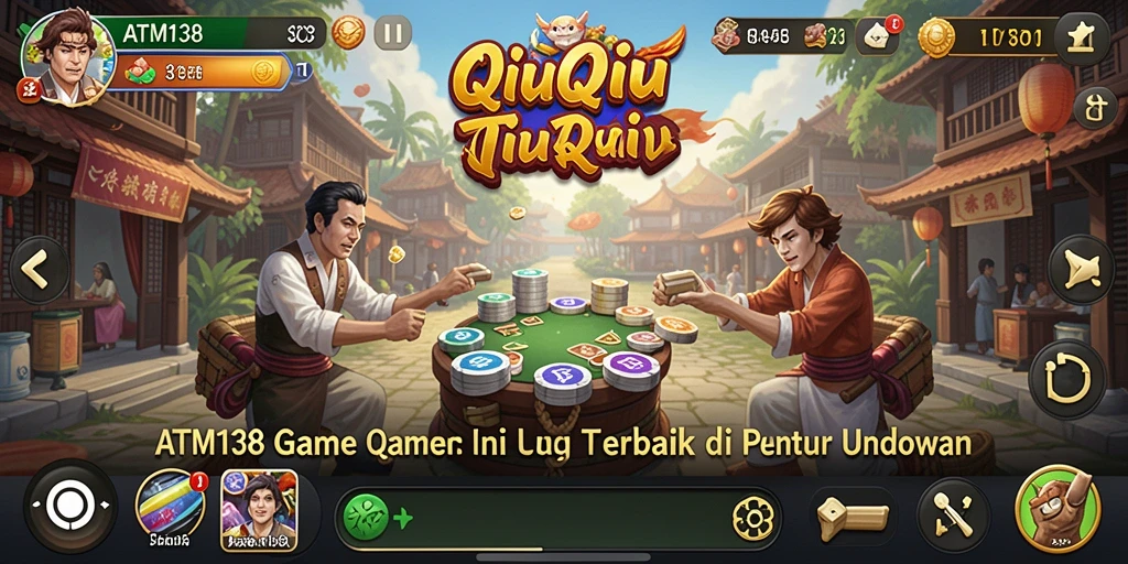 Screenshot gameplay QiuQiu ATM138 yang mendebarkan.
