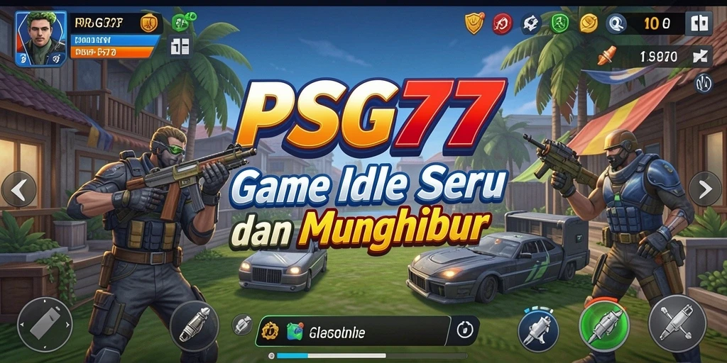 Tampilan gameplay seru dari PSG77 dengan elemen Idle yang menarik.