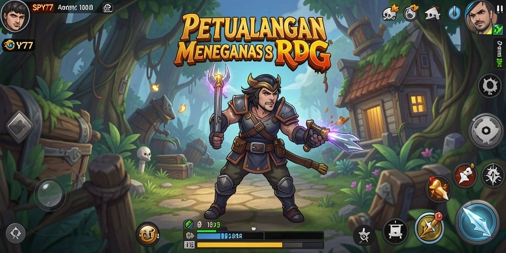 Tampilan gameplay RPG menarik dalam SPY77.