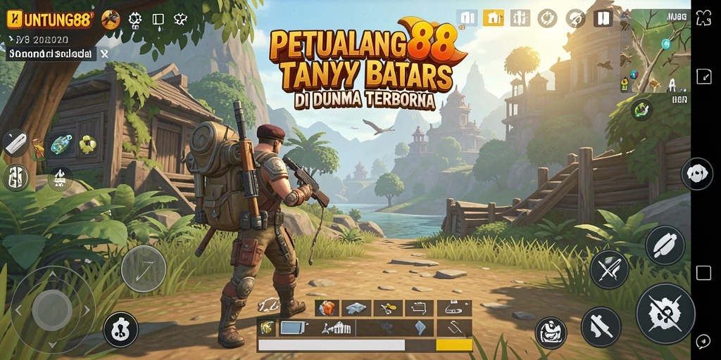 Tampilan gameplay UNTUNG88 dengan pemandangan dunia terbuka yang luas.