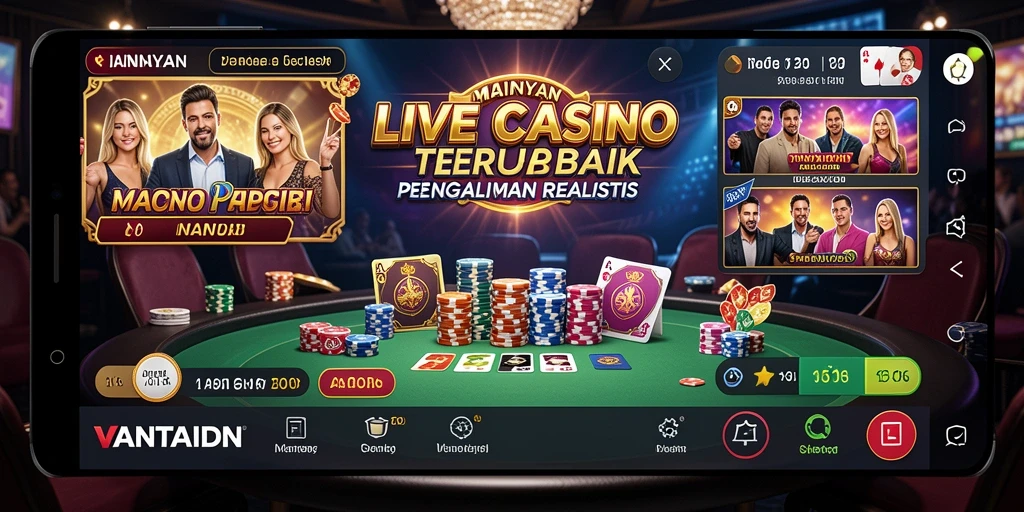 Tampilan gameplay menarik di VANTAIDN Live Casino.
