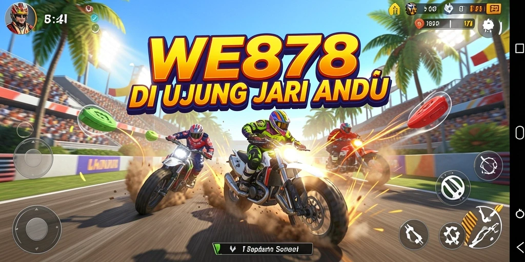 Tampilan memukau dari gameplay balapan yang seru.